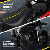 Kids Electric Ride On Car Police Motorcycle Motorbike BMW Licensed S1000RR Red - Rear View