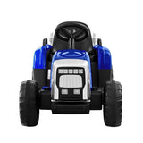 Rigo Kids Electric Ride On Car Tractor Toy Cars 12V Blue - Side View