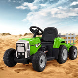 Rigo Kids Electric Ride On Car Tractor Toy Cars 12V Green - Low Angle