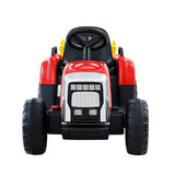 Rigo Kids Electric Ride On Car Tractor Toy Cars 12V Red - Side View