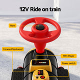 Rigo Kids Ride on Car Train 12V Electric Toy 2 Seater 136cm - Close-Up Angle