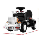 Rigo Kids Electric Ride On Car Truck Motorcycle Motorbike Toy Cars 6V Black - Front View