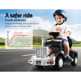 Rigo Kids Electric Ride On Car Truck Motorcycle Motorbike Toy Cars 6V Black - Top-Down View