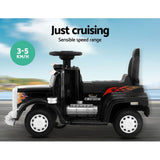 Rigo Kids Electric Ride On Car Truck Motorcycle Motorbike Toy Cars 6V Black - 45-Degree Angle