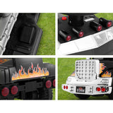 Rigo Kids Electric Ride On Car Truck Motorcycle Motorbike Toy Cars 6V Black - Rear View