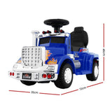Rigo Kids Electric Ride On Car Truck Motorcycle Motorbike Toy Cars 6V Blue - Front View