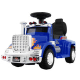 Rigo Kids Electric Ride On Car Truck Motorcycle Motorbike Toy Cars 6V Blue - Close-Up Angle