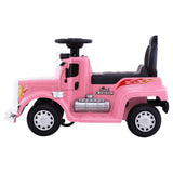 Rigo Kids Electric Ride On Car Truck Motorcycle Motorbike Toy Cars 6V Pink - Top-Down View