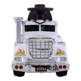 Rigo Kids Electric Ride On Car Truck Motorcycle Motorbike Toy Cars 6V White - Side View
