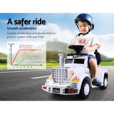 Rigo Kids Electric Ride On Car Truck Motorcycle Motorbike Toy Cars 6V White - Extra Image