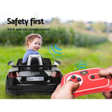 Kids Electric Ride On Car Audi Licensed TTRS Toy Cars Remote 12V Battery Black - Extra Image