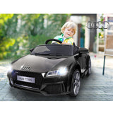 Kids Electric Ride On Car Audi Licensed TTRS Toy Cars Remote 12V Battery Black - Extra Image