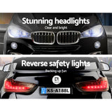 Rigo Kids Electric Ride On Car SUV BMW-Inspired X5 Toy Cars Remote 6V Black - Extra Image
