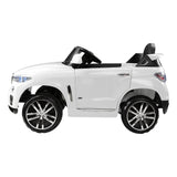 Rigo Kids Electric Ride On Car SUV BMW-Inspired X5 Toy Cars Remote 6V White - Top-Down View