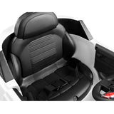 Rigo Kids Electric Ride On Car SUV BMW-Inspired X5 Toy Cars Remote 6V White - 45-Degree Angle