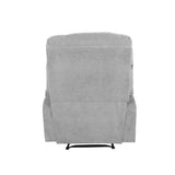 Oikiture Recliner Chair Electric Massage Chairs Heated Polyester Grey