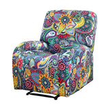 Artiss Stretch Kids Recliner Cover 4-Pieces Recliner Chair Slipcovers Printed Polyester - Low Angle