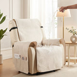 Artiss Quilted Recliner Chair Covers 100% Waterproof Recliner Slipcovers