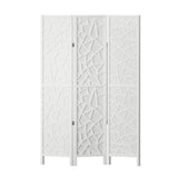 Artiss 3 Panel Room Divider Screen 122x170cm Clover White - Side View