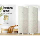 Artiss 4 Panel Room Divider Screen 162x170cm Clover White - Top-Down View
