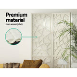 Artiss 6 Panel Room Divider Screen 244x170cm Clover White - Close-Up Angle