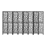 Artiss 8 Panel Room Divider Screen 325x170cm Clover Black - Side View