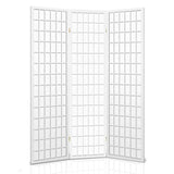 Artiss 3 Panel Room Divider Screen 131x179cm White - Top-Down View