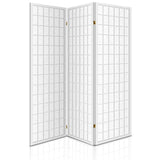 Artiss 3 Panel Room Divider Screen 131x179cm White - Low Angle