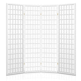 Artiss 4 Panel Room Divider Screen 174x179cm White - 45-Degree Angle