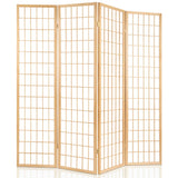 Artiss 6 Panel Room Divider Screen 261x179cm Natural - Side View