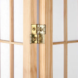 Artiss 6 Panel Room Divider Screen 261x179cm Natural - Rear View