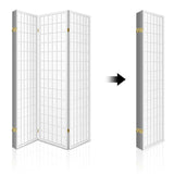 Artiss 6 Panel Room Divider Screen 261x179cm White - 45-Degree Angle