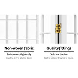 Artiss 8 Panel Room Divider Screen 348x179cm White - Top-Down View