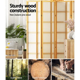 Artiss 6 Panel Room Divider Screen 265x179cm Nova Natural - 45-Degree Angle