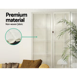 Artiss 6 Panel Room Divider Screen 265x179cm Nova White - Rear View