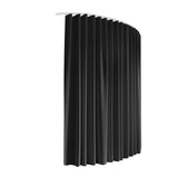 Artiss Room Divider Curtain Ceiling Mounted Track Sets Flexible Black - Low Angle