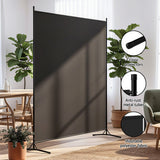 Artiss Room Divider Screen 175x180cm Fabric Black - 45-Degree Angle