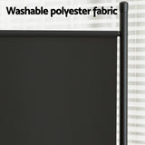Artiss 3 Panel Room Divider Screen 260x180cm Fabric Black - 45-Degree Angle