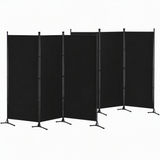 Artiss 3 Panel Room Divider Set of 2 Folding Privacy Screen Fabric Room Separator Partition Black