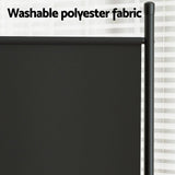 Artiss 3 Panel Room Divider Set of 2 Folding Privacy Screen Fabric Room Separator Partition Black
