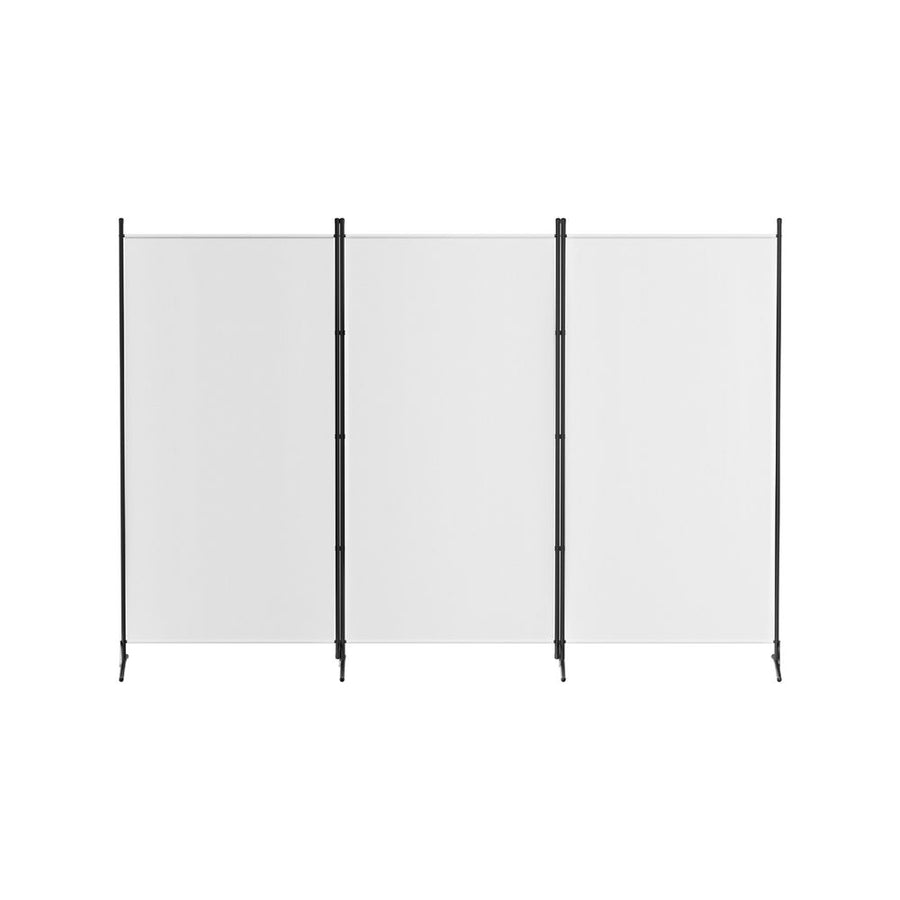 Artiss 3 Panel Room Divider Set of 2 Folding Privacy Screen Fabric Room Separator Partition White
