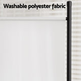 Artiss 4 Panel Room Divider Screen 345x180cm Fabric White - 45-Degree Angle