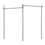 Artiss Room Divider Curtain Rod Extendable Black