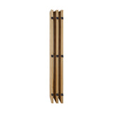 Oikiture 6 Panel Room Divider Timber Farbic Natural