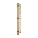 Oikiture 6 Panel Room Divider Timber Wooden Natural