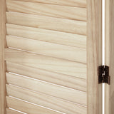 Oikiture 8 Panel Room Divider Timber Wooden Natural