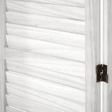 Oikiture 8 Panel Room Divider Timber Wooden Fold White
