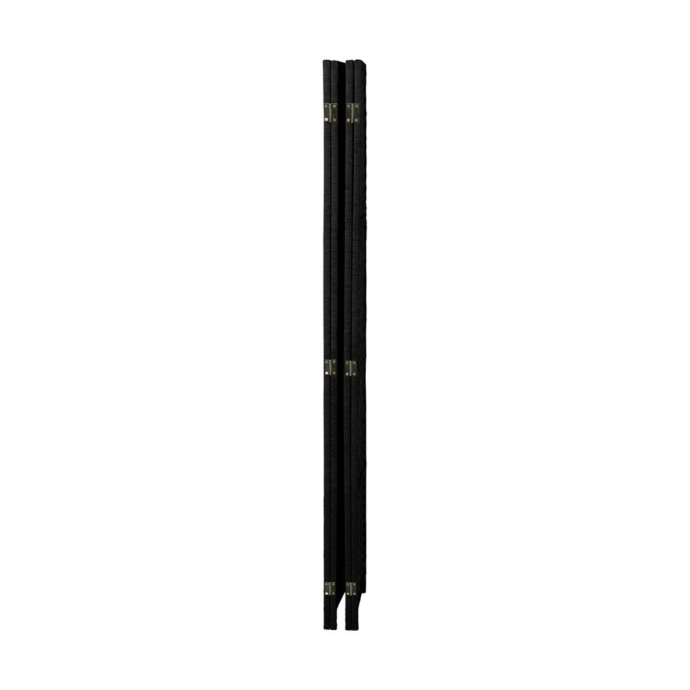 Oikiture 4 Panel Room Divider Privacy Screen Black