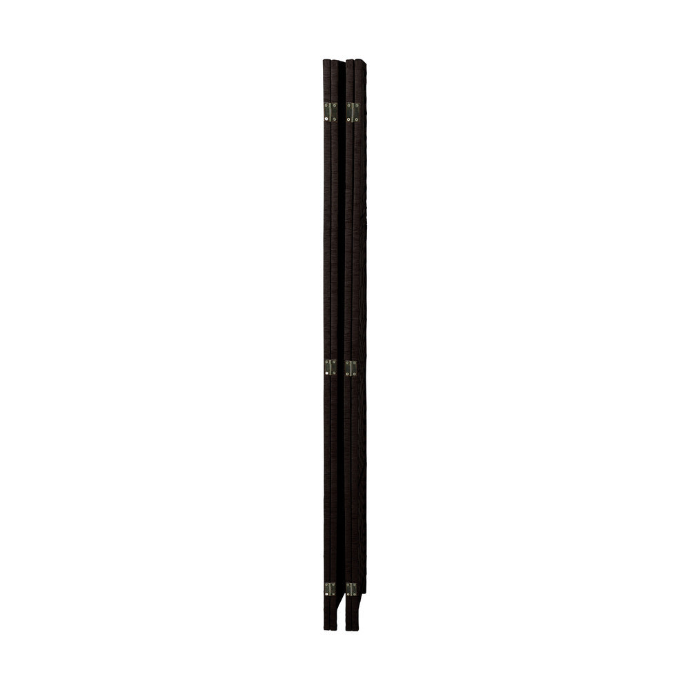 Oikiture 4 Panel Room Divider Privacy Screen Brown