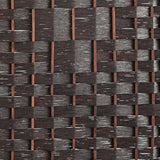 Oikiture 4 Panel Room Divider Privacy Screen Brown